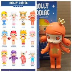 POP MART Molly Zodiac Classic Series 2 Confirmed Blind Box Figure Art Toys Gift