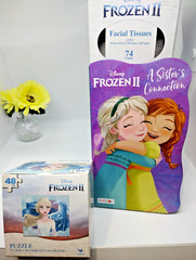 Disney Frozen II Bundle of Three (3) Items: Book. Puzzle. Facial Tissues NEW
