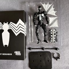 Hot-New Mess Toys Black Suit Neighbor Spider-Man Symbiote Figure fast shipping