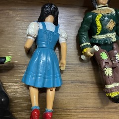 Wizard of Oz Lot 4 Action Figures Characters 1988 MGM Turner 4″ Jointed