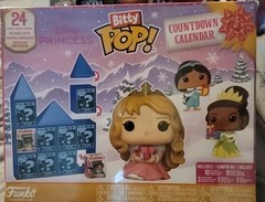 Funko Disney Princess Bitty Pop Countdown Advent Calendar 24Pc Set New & Sealed