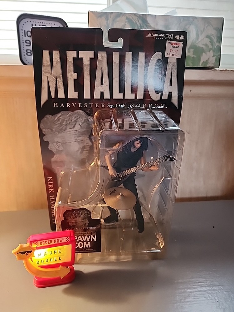 Vintage Metallica Kirk Hammett Figure Harvesters Of Sorrow McFarlane Toys