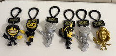 Bendy And The Dark Revival Backpack Clip Key Chain & Figure Lot of 6 Gift