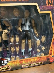 WWE Elite Wrestlemania 13 Submission Match 3-Pack Figures Hart Austin Shamrock