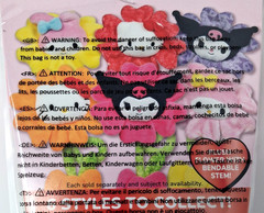 Sanrio Kuromi Plush Valentine’s Day 10″ Flower Bendable Stem Jazwares New