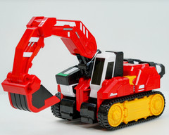 Metal Cardbot S FLAMENOVA Transformer Robot Fire Car Korean Toy