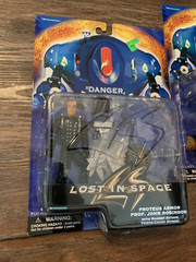 2 NEW Lost in Space Action Figures Sabotage Dr Smith Prof John Robinson 1997 NIP