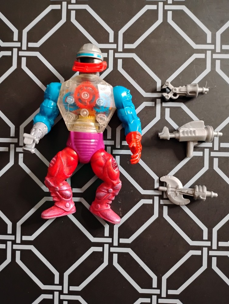 Vintage MOTU Complete ROBOTO He-Man Masters of the Universe 1984 Mattel