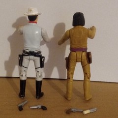 Vintage Legend Of Lone Ranger 80s Action Figures With Weapons