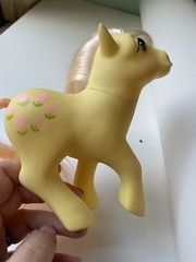 Vintage 1984 Hasbro My Little Pony G1 Posey Earth Pony Tulips. Pink Hair!!! RARE