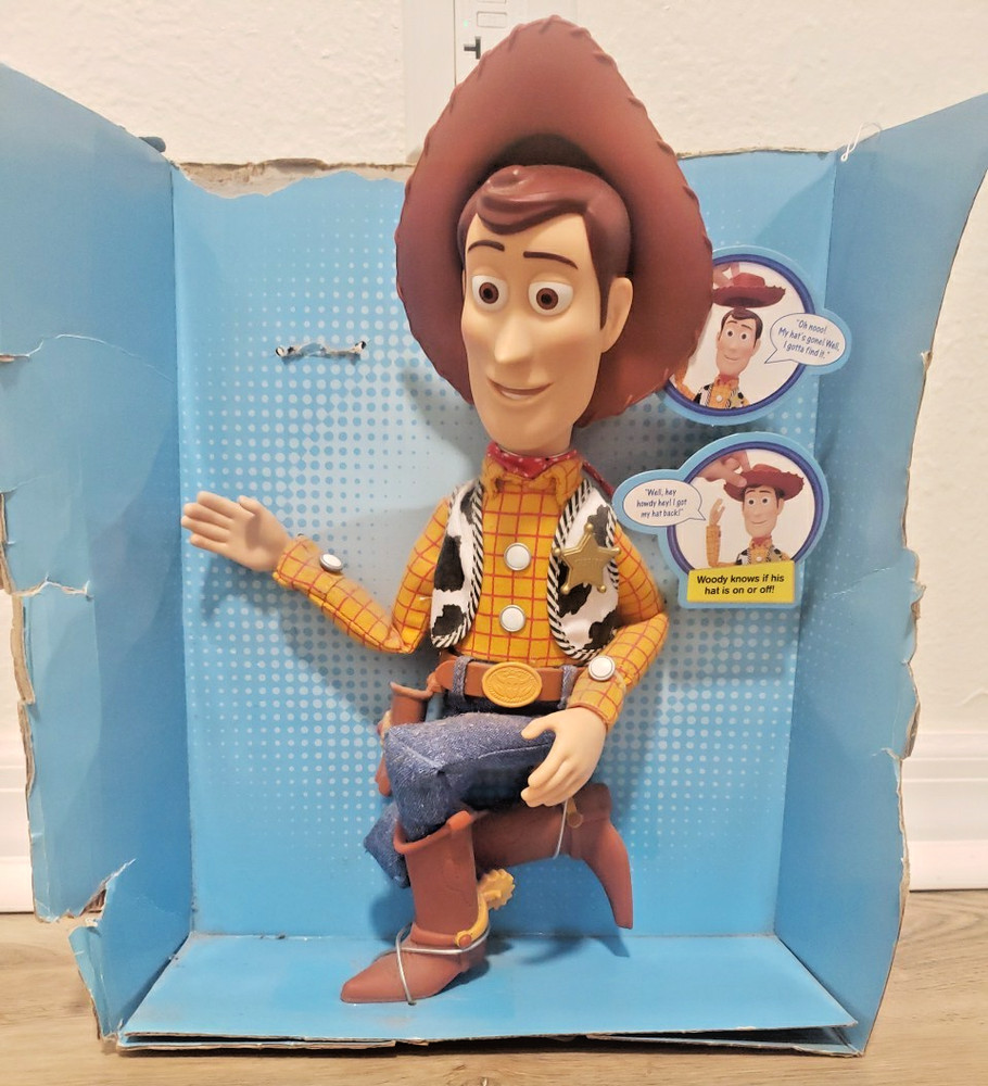 ThinkWay Disney Pixar Toy Story 3 Talking Playtime Sheriff Woody New Open Box