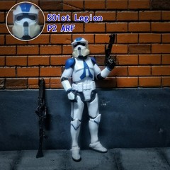 3.75 Inch Clone Trooper 1/18 501st 104th Wolffepack 212th Cody Action