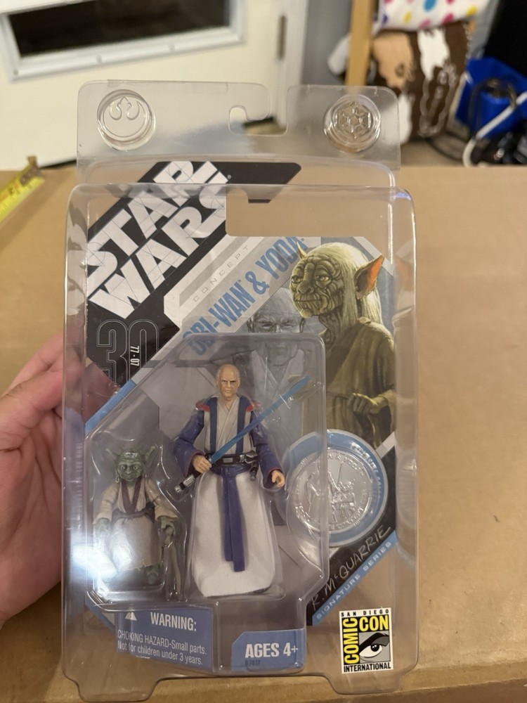 2007 Star Wars SDCC San Diego Comic Con International Obi Wan & Yoda New R4