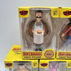 Bobs Burgers Figure Set Of 5 Culturefly Bob, Linda, Tina, Gene New