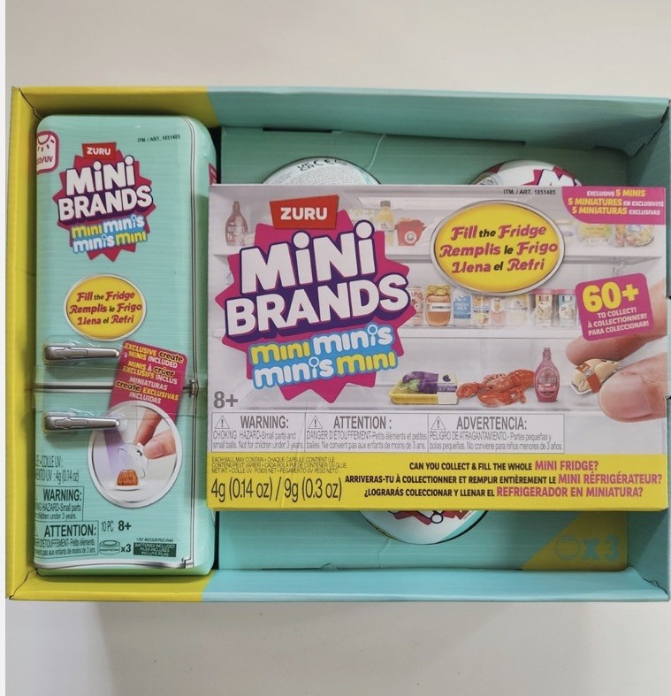 ZURU Mini Brands Fill the Fridge Costco Exclusive Set w/ 3 Mini Balls Brand New