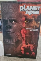 Sideshow Collectibles PLANET OF THE APES GORILLA SOLDIER 12″ Action Figure #7505