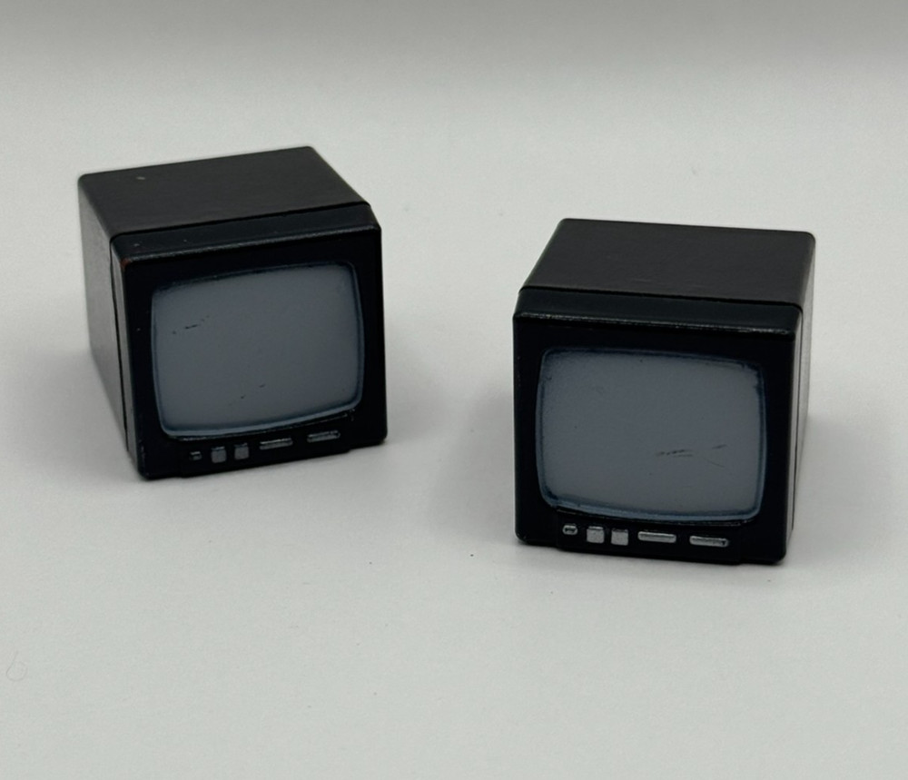 WWE Black TV Commentary Monitor Accessory Mattel Figure Prop 1/12 F5