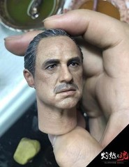 1/6 The Godfather Marlon Brando Head with CAT For Hot Toys 12″ Body ❶US SELLER❶