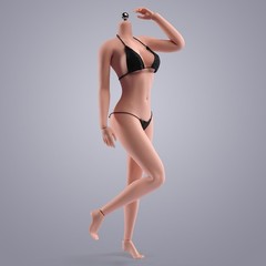USA ANT AB003S 1/6 Female Seamless Body Model 12″ Flexible Normal Action Figure