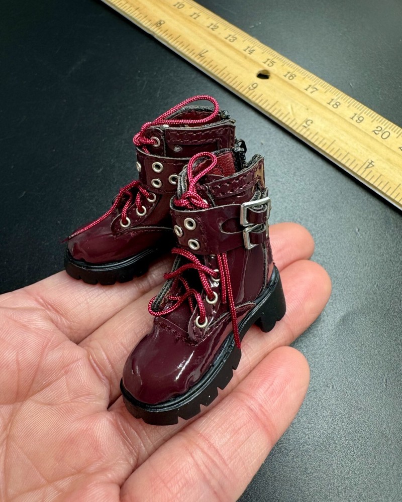 1/6 scale High Heel Pumps Boots HOLLOW RED For 12″ Female Figure Doll