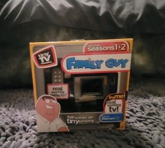 Family Guy Tiny TV Classics Edition Working Mini Television Toy w/ NEW BATTERIES