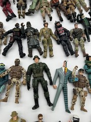 Vintage Military Action Figure Lot 58 Mixed Army Soldier Figures Chai Mai