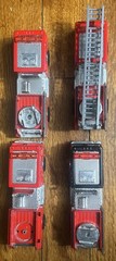 Lot of Four Shing Fat Ltd Fire Trucks Pre-Owned *Read Description*