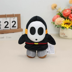 5X Black Green Yellow Blue Red Shy Guy Super Mario Bros Plush Toy Figure Doll 6″