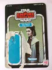 1980 Star Wars ESB Princess Leia Bespin cardback unpunched 31 Card Back Kenner