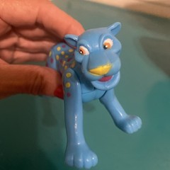 Rainforest Cafe Blue Cheetah Posable Collectible Souvenir Figure Discontinued
