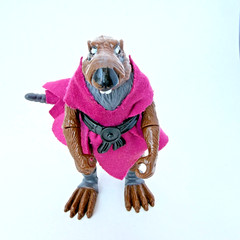 1988 TMNT Original Splinter with accessories and 10 card back – Pre-Owned