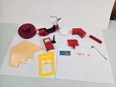 Vintage 1988 Matchbox “Pee-Wee’s Playhouse Playset” W/ Box & Accessories