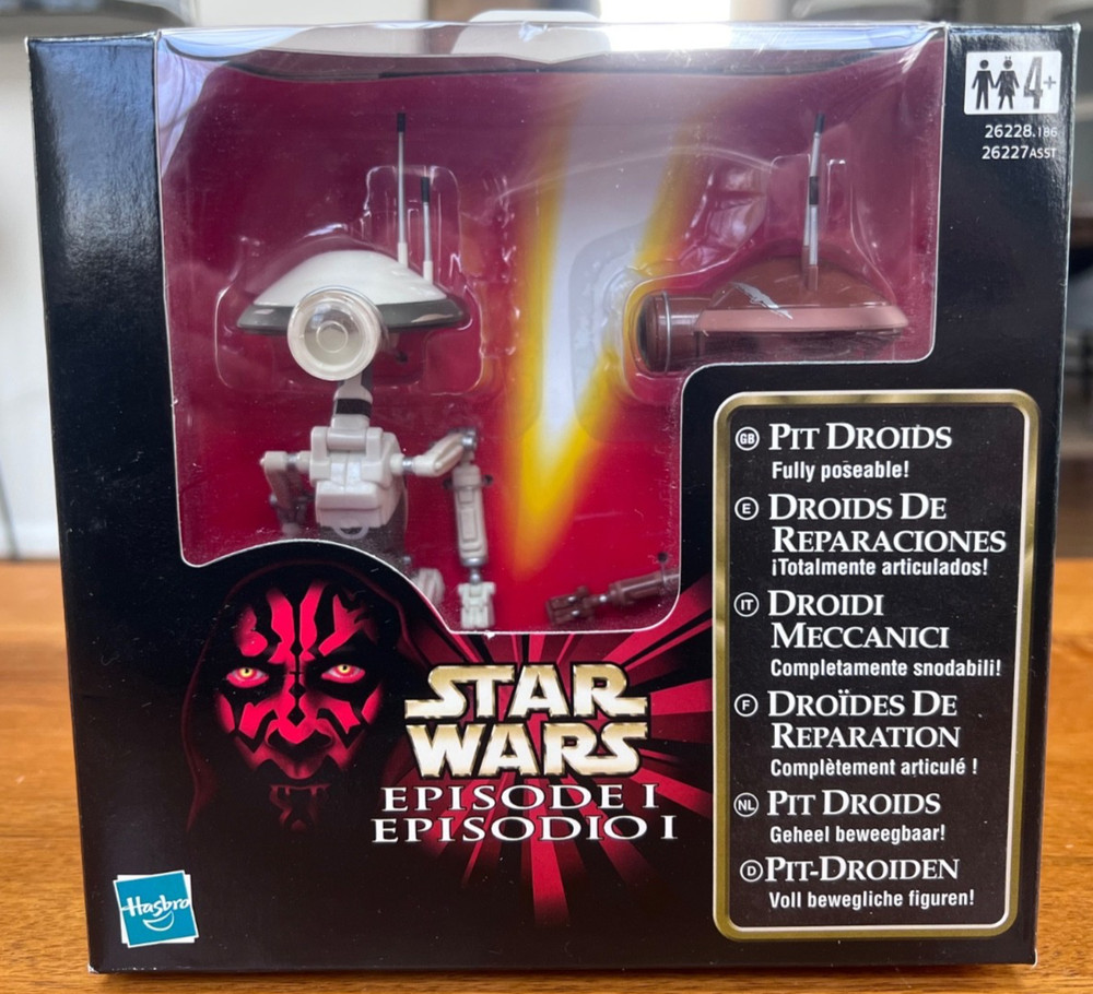 STAR WARS – PIT DROIDS – EPISODE I – 1998 – EUROPEAN VERSION – RARE
