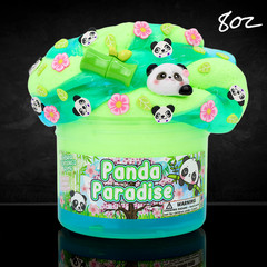 Panda Paradise “Cherry Blossom Scented” Hybrid Texture Slime 8oz – Dope Slimes