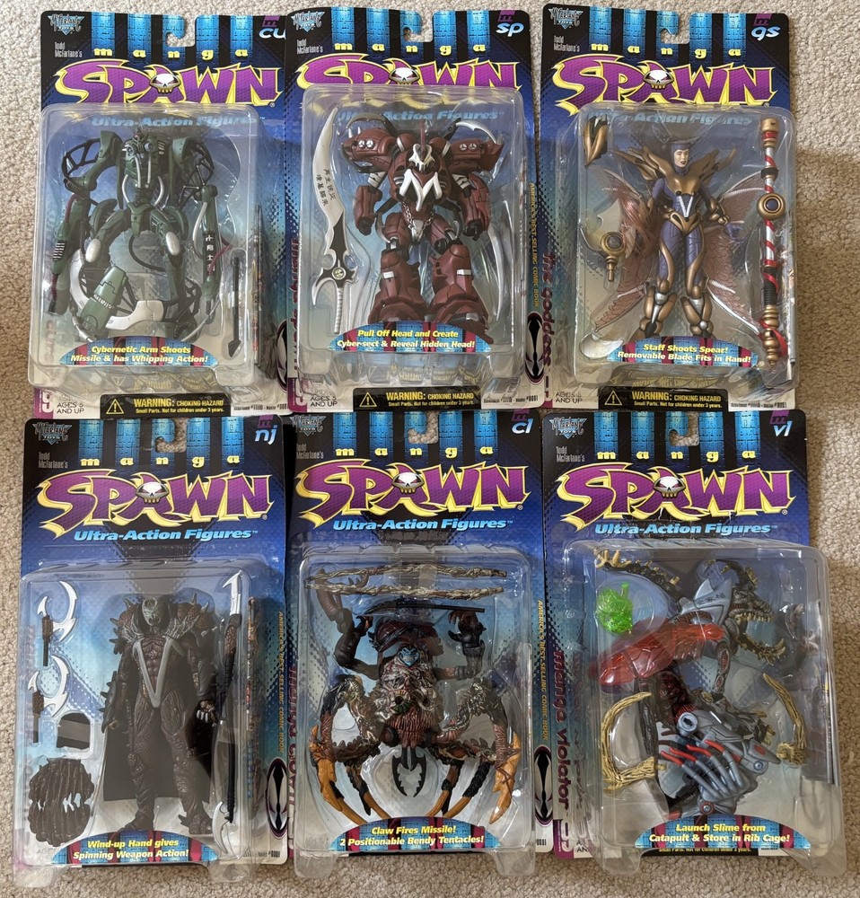 Manga Spawn Series 9 Full Set (6 figure complete set) 1997 – McFarlane Toys