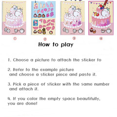 Authentic Molang piu piu Coloring Stickers Art Book 1+1 Bunny For Kid And Adult