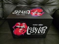 SIGNED Ron English LADY LIPS BLUE/PINK Vinyl Toy Figure Popaganda LE 45/50