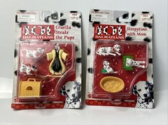 LOT of 2 – Arco Toys 101 DALMATIANS Cruella Steals The Pups & Sleepytime w/mom