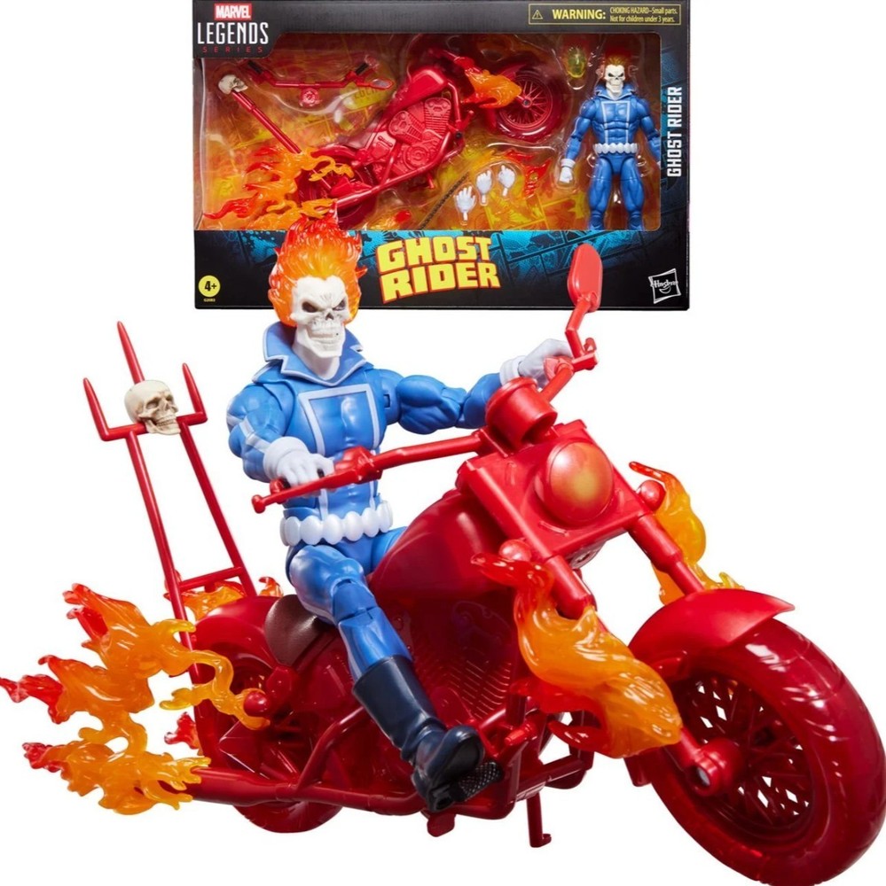 Ghost Rider Marvel Legends Johnny Blaze 6-Inch Action Figure with Motorcycle