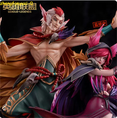 Official LoL League of Legends Rakan / XAYAH 1/7 Statue Figure Model Toy Collect