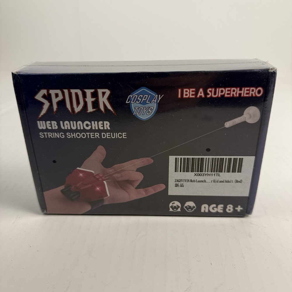 Spider Web Shooter Real Web Slinger and Launcher Toy for Superhero Fans Cosplay