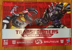 Transformers Platinum Edition GRIMLOCK vs. BRUTICUS 2013 NIB