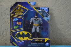 Spin Master DC Batman with 3 Surprise Accessories Inside 4in New In Sealed Box