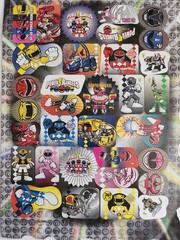 Mighty Morphin Power Rangers Sticker Sheet 8.5″ x 11″- 36 stickers