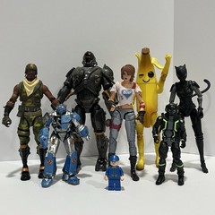 Lot Of 7 Fortnite Epic Games Action Figures Toys Banana Battle Royale Video Game
