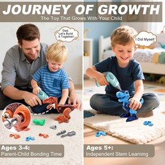 Dinosaur Toys for 3 4 5 6 7 8 Year Old Boys, Take Apart Dinosaur Toys for Kid…