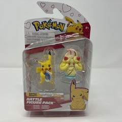 Jazwares Pokémon PIKACHU AND ALCREMIE Battle Ready Battle Figure Pack Valentine