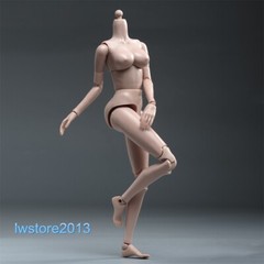 US HENG TOYS 1/6 Suntan Skin Large Bust Girl 12″ Female Action Figure Body Hands