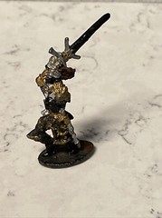 Vintage Metal Miniature Figurines Dungeons & Dragons Tabletop Lot of 5 w/ Dragon