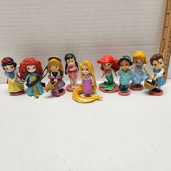 Disney ANIMATORS COLLECTION PVC Mini Figure Lot of 9 – Princess Toddler Cake Top